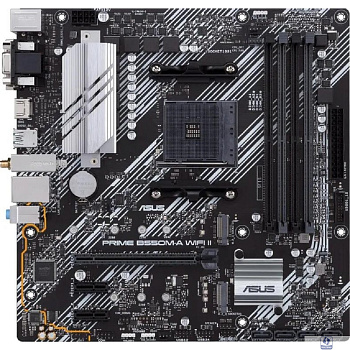 ASUS Prime B550M-A WiFi II B550 Socket AM4 4xDDR4, 4xSATA3, RAID, 2xM.2, 1xPCI-E16x, 6xUSB3.2, D-Sub, DVI-D, HDMI, WiFi, Glan, mATX