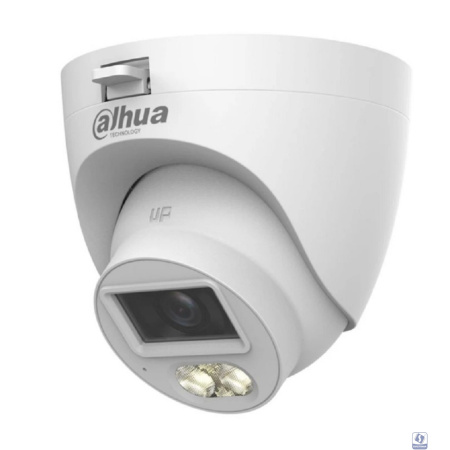 DAHUA DH-HAC-HDW1500CLQP-IL-A-0280B-S3 Уличная турельная HDCVI-видеокамера с интеллектуальной двойной подсветкой 5Мп, объектив 2.8мм, ИК 20м, LED 20м, IP67, корпус: пластик, быстрый монтаж
