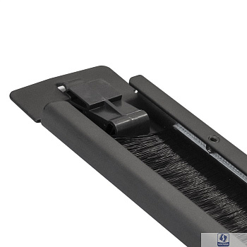 Exegate EX292876RUS Exegate EX292876RUS Кабельный органайзер c щеточным вводом ExeGate BP19-1UM-TL (19" 1U, металлический, быстросъемный, цвет черный, RTL)