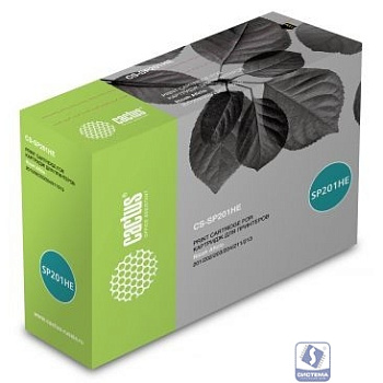 Тонер Картридж Cactus CS-SP201HE черный (2600стр.) для Ricoh SP 201/203/211/213