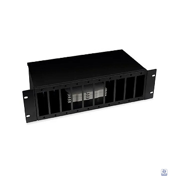 Cabeus FO-19-10FP-BK Кросс бокс оптический 19" 3U на 10 адаптерных панелей, цвет черный