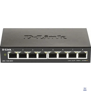 D-Link DGS-1100-08V2/A1A Настраиваемый L2 коммутатор с 8 портами 10/100/1000Base-T