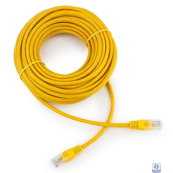 Cablexpert Патч-корд медный UTP PP10-15M/Y кат.5, 15м, литой, многожильный (желтый)