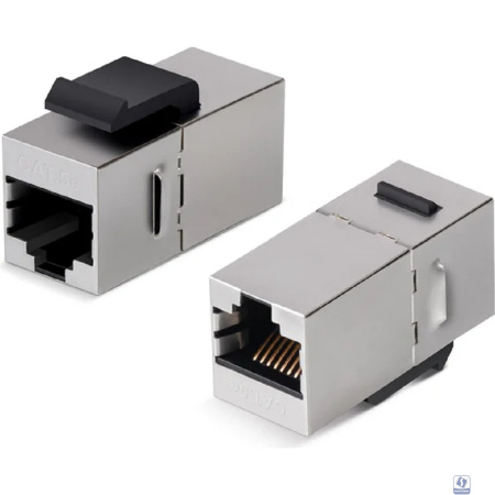 Cabeus CA-KJ-8p8c-C5e-SH Проходной адаптер формата Keystone, RJ45-RJ45 (8p8c), категория 5е, экранированный