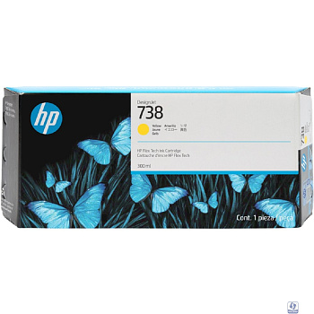 Картридж/ HP 738 300-ml Yellow DesignJet Ink Cartridge