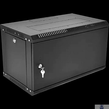 ЦМО Шкаф телекоммуникационный настенный разборный ЭКОНОМ 9U (600 x 520) дверь металл, цвет черный (ШРН-Э-9.500.1-9005)