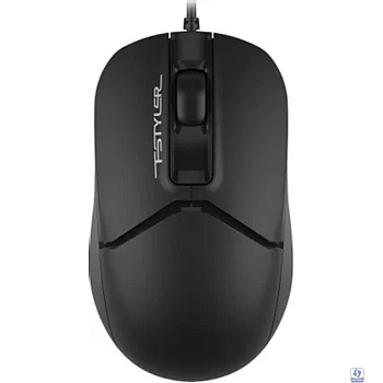 Мышь A4Tech Fstyler FM12S черный оптическая (1200dpi) silent USB (3but)