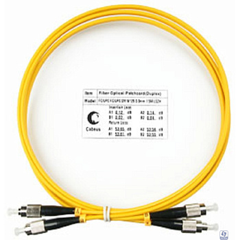 Cabeus FOP(d)-9-FC-FC-1,5m Шнур оптический duplex FC-FC 9/125 sm 1,5м LSZH