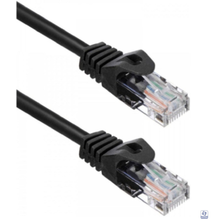 Кабель ACD Патч-корд ACD-LPU5C-15M |ACD-LPU5C-15M| Cat5e UTP 24AWG 4Pair, 7/0.18мм CU Черный, 15м, (741845) 