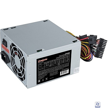 Exegate EX292144RUS-S Блок питания 600W ExeGate CP600 (ATX, SC, 8cm fan, 24pin, 4+4pin, PCI-E, 3xSATA, 2xIDE, кабель 220V с защитой от выдергивания)
