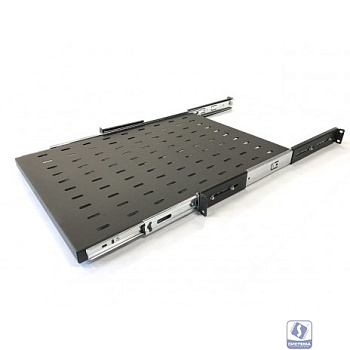 Полка выдвижная Hyperline TSS3-800-RAL9004 1U нагр.:20кг. 19" 800мм черный (упак.:1шт)