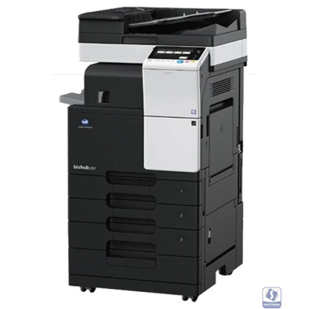 МФУ Konica-Minolta bizhub 287 монохромное, A3, 28 стр./мин., 28000стр/мес, 250GB, сеть, дуплекс, 2*500л, 2GB