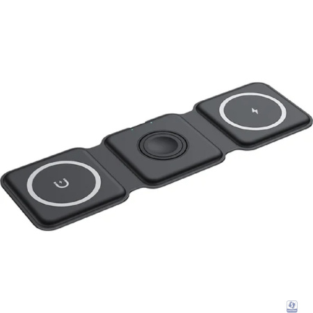 Rexant (18-7088) Беспроводное зарядное устройство с MagSafe 3в1, Qi, 15Вт, черный 