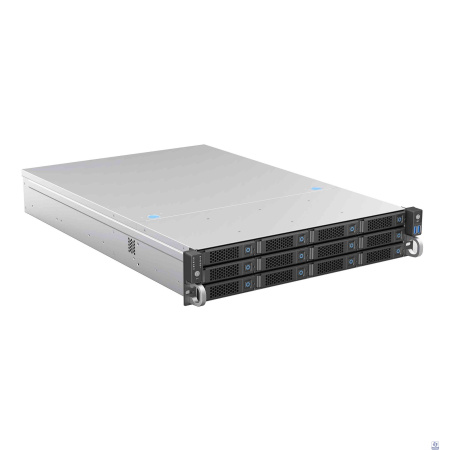 Procase BS212-SATA3-B-0 Корпус 2U Rack server case 12 SATA III / SAS 6Gbit hotswap HDD 3*MiniSAS(8087), черный, без блока питания, глубина 650мм, MB 12"x13"