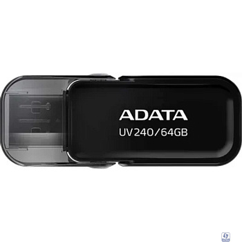 A-DATA Flash Drive 64Gb UV240, USB 2.0, Черный AUV240-64G-RBK