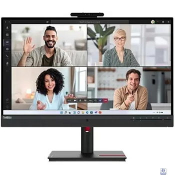 Монитор Lenovo 23.8" ThinkVision T24v-30 черный IPS LED 4ms 16:9 HDMI M/M Cam матовая HAS Piv 1000:1 250cd 178гр/178гр 1920x1080 75Hz VGA DP FHD USB 6кг