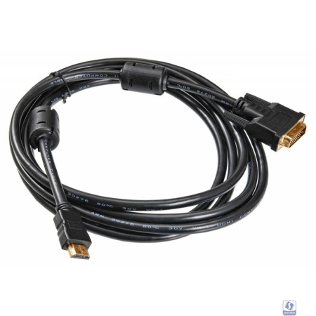 Кабель Buro HDMI-19M-DVI-D-3M HDMI (m) DVI-D (m) 3м феррит.кольца  (817225)