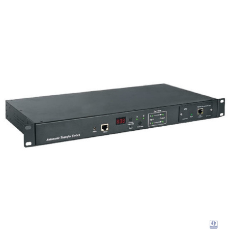 Блок розеток Hyperline ATS-R-128H0812-Intelligent Блок розеток с функцией авт. включения резервного питания (АВР/ATS) 19", горизонт., 1U, 6хIEC320 C13, 2хIEC320 C19, 220V, 16А, каб. пит. 3х1.5 мм