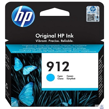 HP 3YL77AE Картридж № 912 струйный голубой (315 стр) 