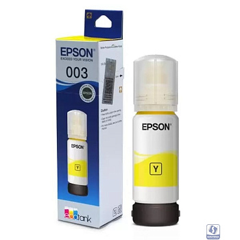 EPSON C13T00V498 Контейнер 003 с желтыми чернилами для L3210, L3216, L3256, 65 мл.