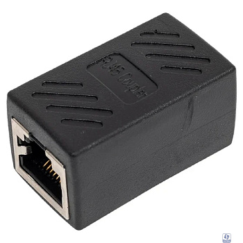 VCOM CT251S Модуль RJ-45 (F) <->RJ-45(F) ,FTP, проходной, ABS пластик, черный, кат. 5e