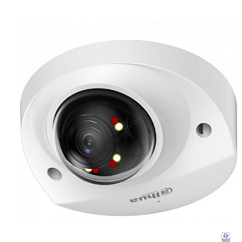 DAHUA DH-IPC-HDBW2249FP-AS-IL-0360B Уличная мини-купольная IP-видеокамера SmartDualLight 2Мп, 1/2.8” CMOS, объектив 3.6мм, видеоаналитика, микрофон, ИК 30м, LED 30м, IP67, IK10, металл