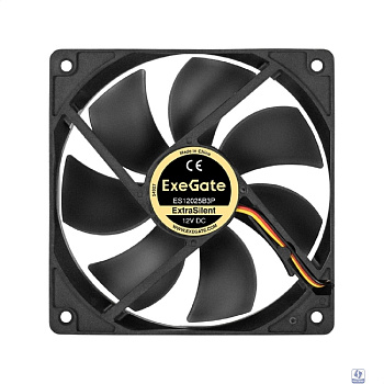 Exegate EX295243RUS Вентилятор 12В DC ExeGate ExtraSilent ES12025B3P (120x120x25 мм, 2-Ball (двойной шарикоподшипник), 3pin, 1850RPM, 30dBA)