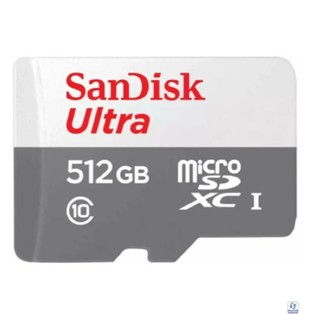 Micro SecureDigital 512GB SanDisk microSDXC Class 10 Ultra UHS-I A1 100MB/s