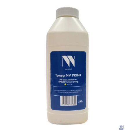 Тонер NVP для HP 2600 (250 г) Yellow для C9732A, CB542A, CC532A, CE252A, CE312A, CE322A, Q5952A, Q6002A, Q6462A (CLJ CP1215, 1210, 1510, 1515, 1518, 1525,CM1312,1415, 2020, 2025, 2320, 3520, 3525, 353