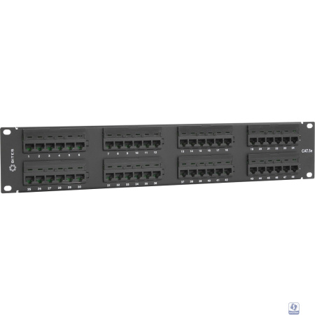 5bites Патч-панель PPU55-02 UTP / 5E / 48P / KRONE / 110 / DUAL IDC / 2U / 19"