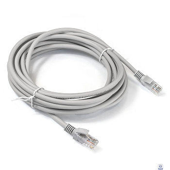 Exegate EX286385RUS Патч-корд LSZH UTP-RJ45-RJ45-5e-5M-LSZH-GY, UTP, cat.5e, 5м, серый