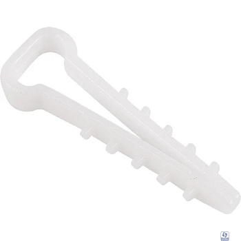 Rexant (07-4610) Дюбель-хомут 5-10мм, прямоугольный, белый (100 шт/уп)