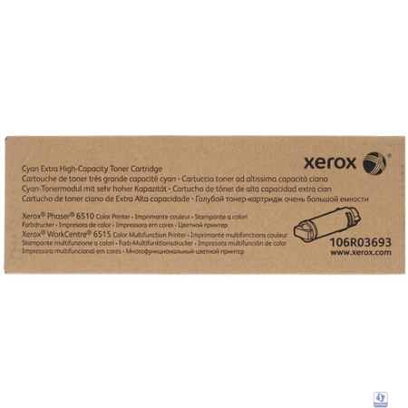 XEROX 106R03693 Тонер-картридж экстра-повышенной емкости для Phaser 6510/6515 голубой, 4300 стр.