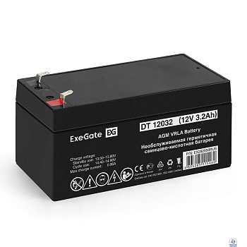 Exegate EX282958RUS Аккумуляторная батарея DT 12032 (12V 3.2Ah, клеммы F1)