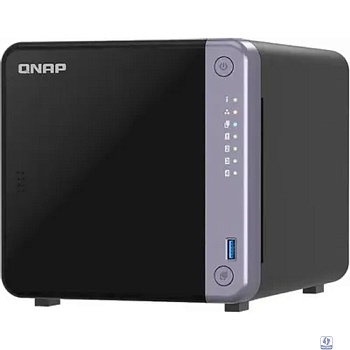 Сетевое хранилище без дисков/ SMB QNAP TS-432X-4G 4-bay 3.5" desktop NAS, AL524 4C 2.0GHz, 4GB DDR4 RAM (max 16GB), 1 x 10GbE SFP+, 2 x 2.5GbE, 1 x PCIe Gen3, 2 x USB 3.2 Gen1
