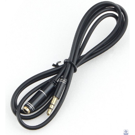 Кабель-удлинитель аудио Cablexpert Jack 3.5(M)/Jack 3.5(F), Mobile, 1м, черный, коробка (CCAB-02-35MF-1MB)