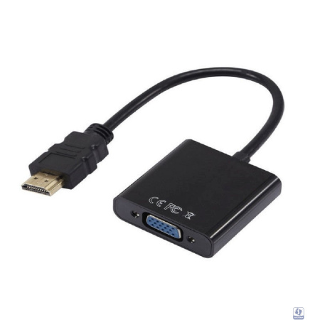 ORIENT Кабель-адаптер C050, HDMI M -> VGA 15F, для подкл.монитора/проектора к выходу HDMI, длина 0.2 метра