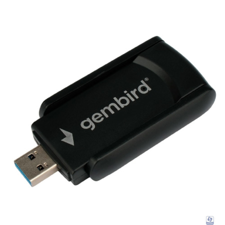 Gembird Сетевой адаптер WiFi+Bluetooth 1.3 Гбит, двухдиап. с антеннами, USB,802.11b/a/g/c/ac,RTL8822 (WNP-UA-020)