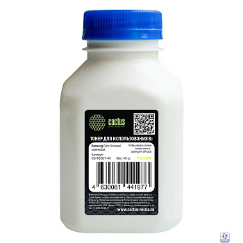 Тонер Cactus CS-TSG3Y-45 желтый флакон 45гр. для принтера Samsung CLP Universal
