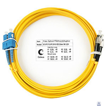 Cabeus FOP(d)-9-SC-FC-7m Шнур оптический duplex SC-FC 9/125 sm 7м LSZH