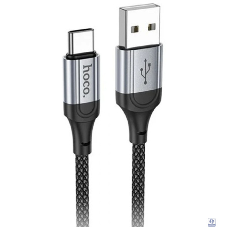 HOCO Кабель USB2.0 Hoco AM/Type-C, 3А, X102, 1м, черный, коробка