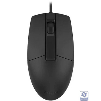 Мышь проводная A4Tech OP-335S black (USB, оптическая, 1200dpi, 3but, silent) (OP-335S)
