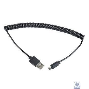 Cablexpert Кабель USB 2.0 Pro, AM/microBM 5P, 1.8м, витой, черный, пакет (CC-mUSB2C-AMBM-6)