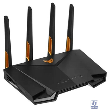 ASUS TUF-AX4200 Роутер беспроводной  4 LAN, 2500 Мбит/с, 1000 Мбит/с, 4 (802.11n), 5 (802.11ac), 6 (802.11ax), 1 x USB 3.2, 3G, 4G/LTE, IPv6 черный