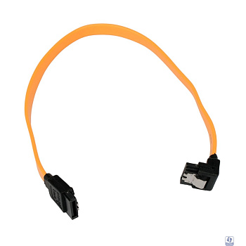 Cablexpert ККабель интерфейсный SATA Sata3 7pin / 7pin, угловой, защелка, 30см, желтый, пакет (CC-SATAM-DATA90-YL-30CM)