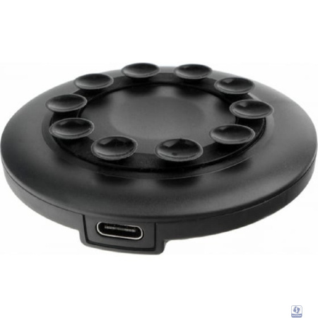 Cablexpert Беспроводное зарядное устройство 10.5Вт, QI, на присосках, кабель Type-C 1м, черный, кор (MP3A-PC-33)