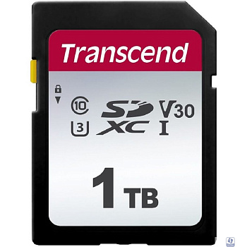 Флеш карта SDXC 1Tb Class10 Transcend TS1TSDC300S 300S w/o adapter