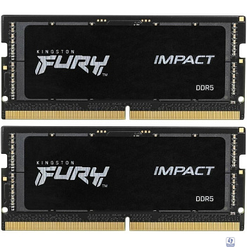 Kingston 64GB 5600MT/s  DDR5 CL40 SODIMM (Kit of 2) FURY Impact KF556S40IBK2-64