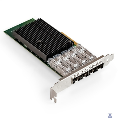 Exegate EX299016RUS Сетевой адаптер ExeGate EXE-X710-4SFP+ (PCI-E x8 v.3, порты 4x SFP+, Quad 10Gb/s, Server NIC Chipset Intel FTXL710)