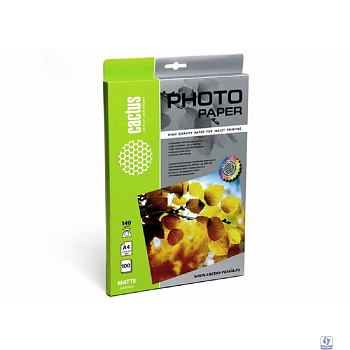 Cactus CS-MA4140100 Фотобумага матовая, А4, 140 г/м2, 100 листов